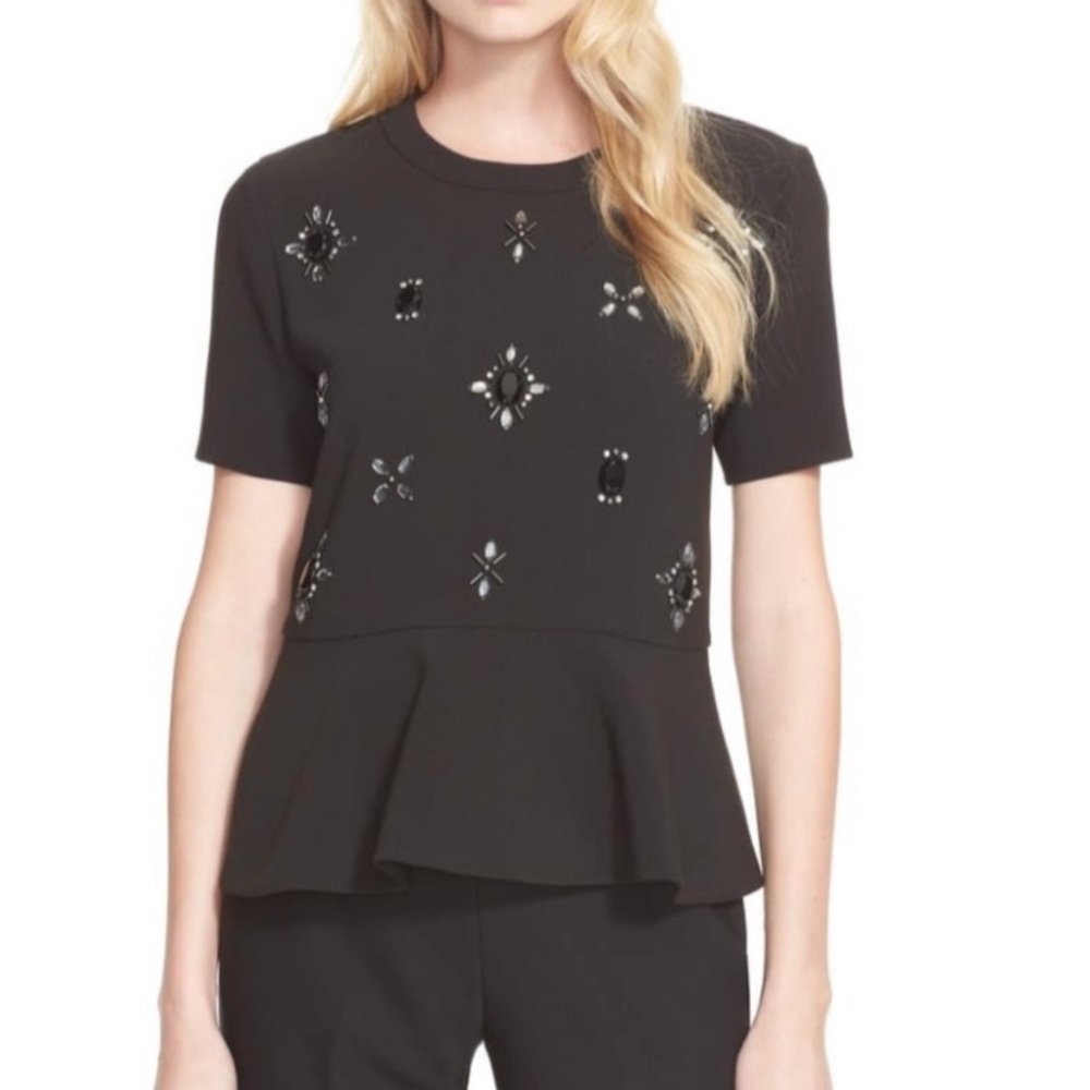 Embellished Peplum Kate Spade Top